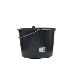 Foto eines Baueimers zum Anrühren der Silikatklebers oder Kalkspachtels