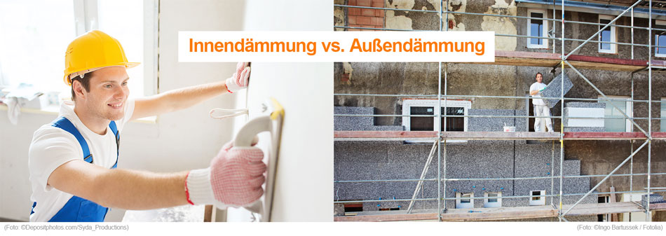 Vor-und Nachteile der Innendämmung bzw. Außendämmung
